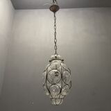 Suspension en verre de Murano italien vintage