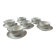 Set of 6 porcelain cups and saucers F. Chauvigny