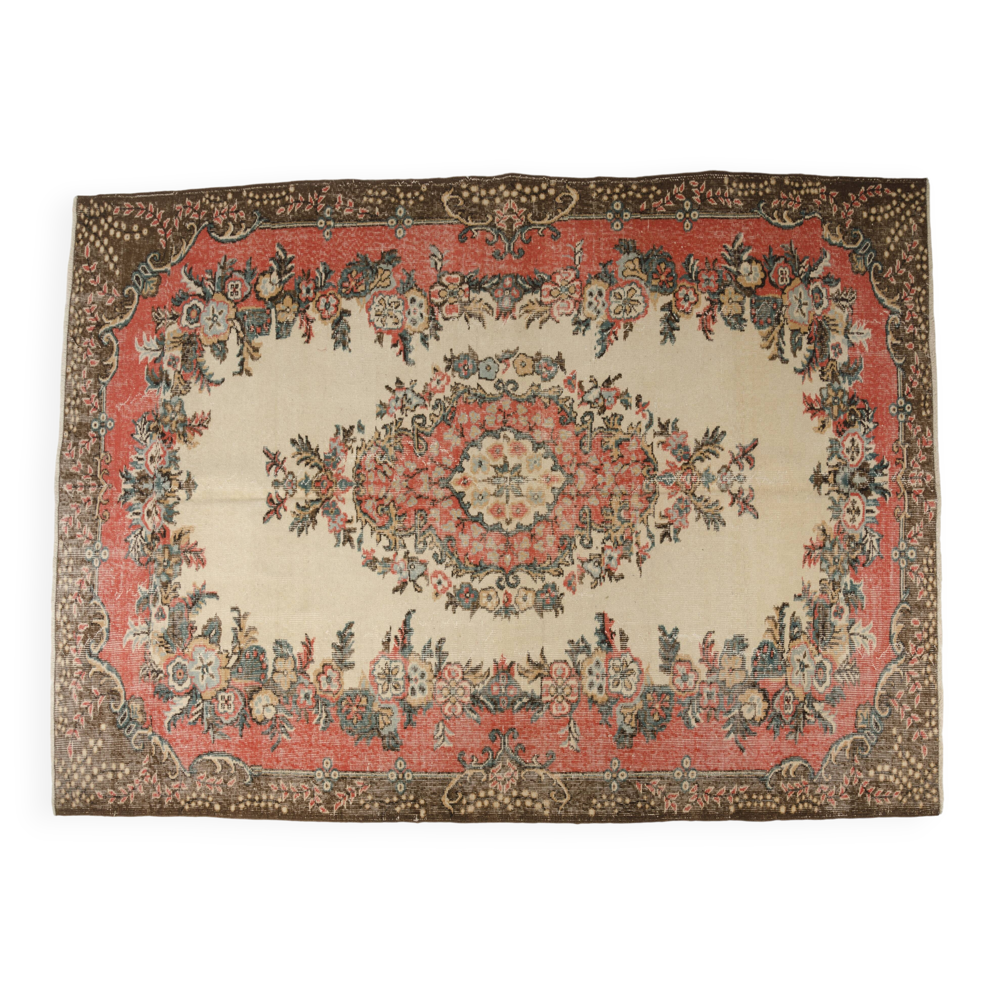 Floor Vintage Wool Vintage Rug sku 2646
