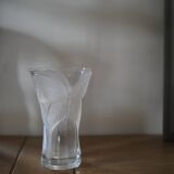 Crystal vase, Arques crystal, butterfly decoration