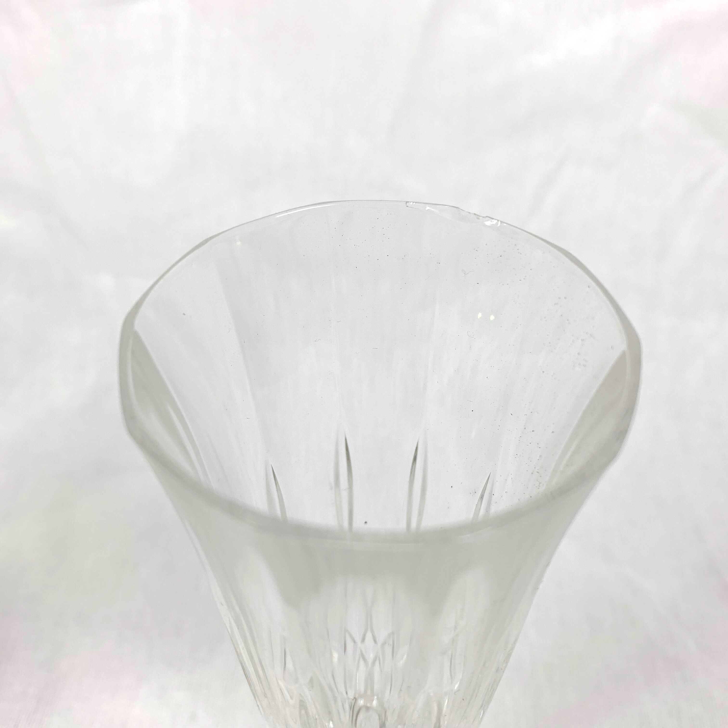 Set of 4 Crystal champagne flutes