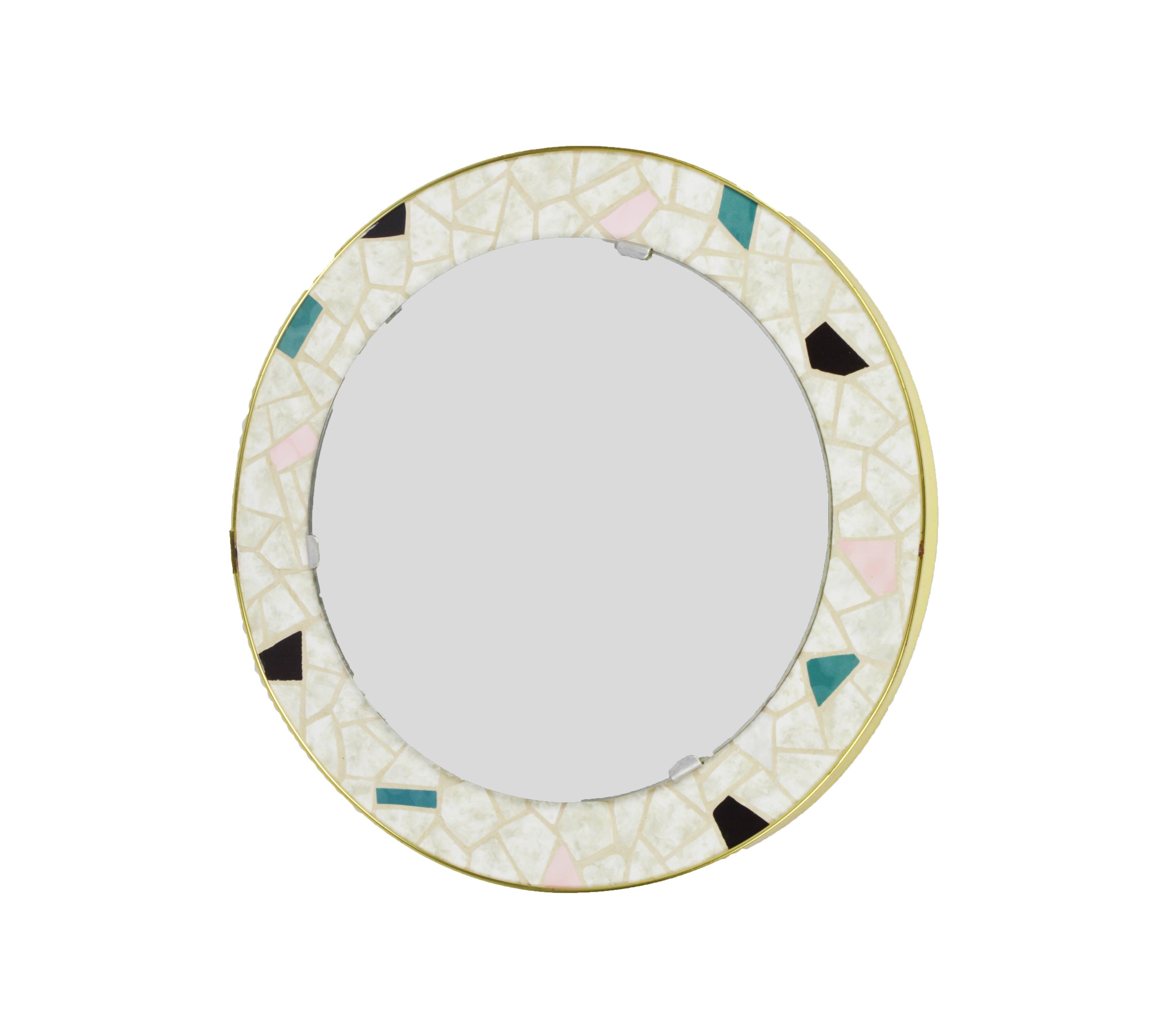 Mirror with mosaic, 1970s