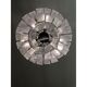 Huge strips “listelli alabastro” murano glass chandelier