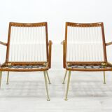 Fauteuils Boomerang par Hans Mitzlaff pour Eugen Schmidt, Allemagne, années 1950