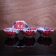 4 Pretty vintage ceramic bowls hand-painted
