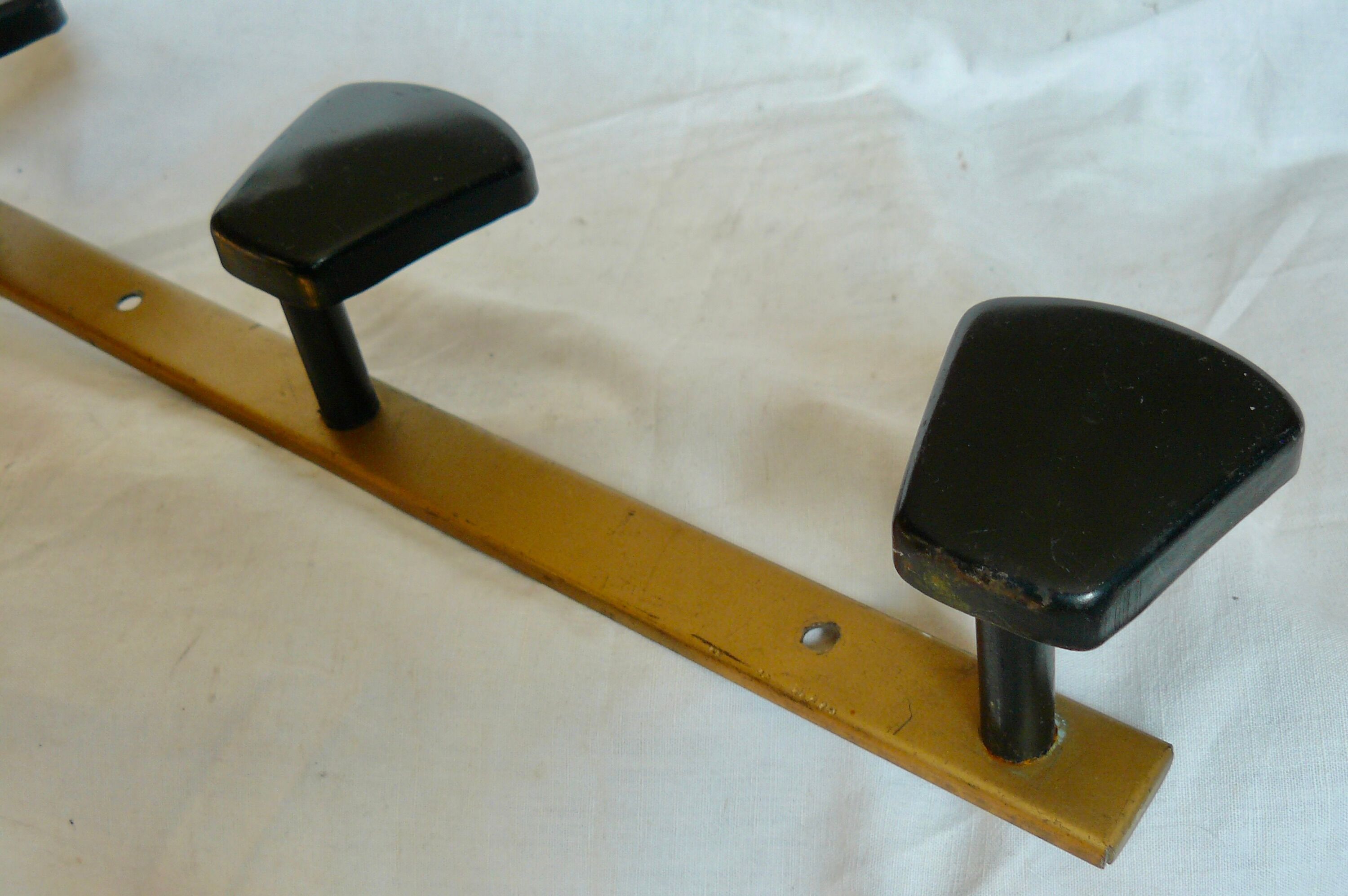 Pair of vintage metal coat racks