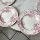 Set of 6 dessert plates Terre de Fer Lunéville model Griffon late nineteenth