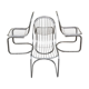 Set of 4 Chair in chrome year 70 Italian design