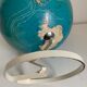 Vintage globe 1979 terrestrial Taride twisted metal 35 cm