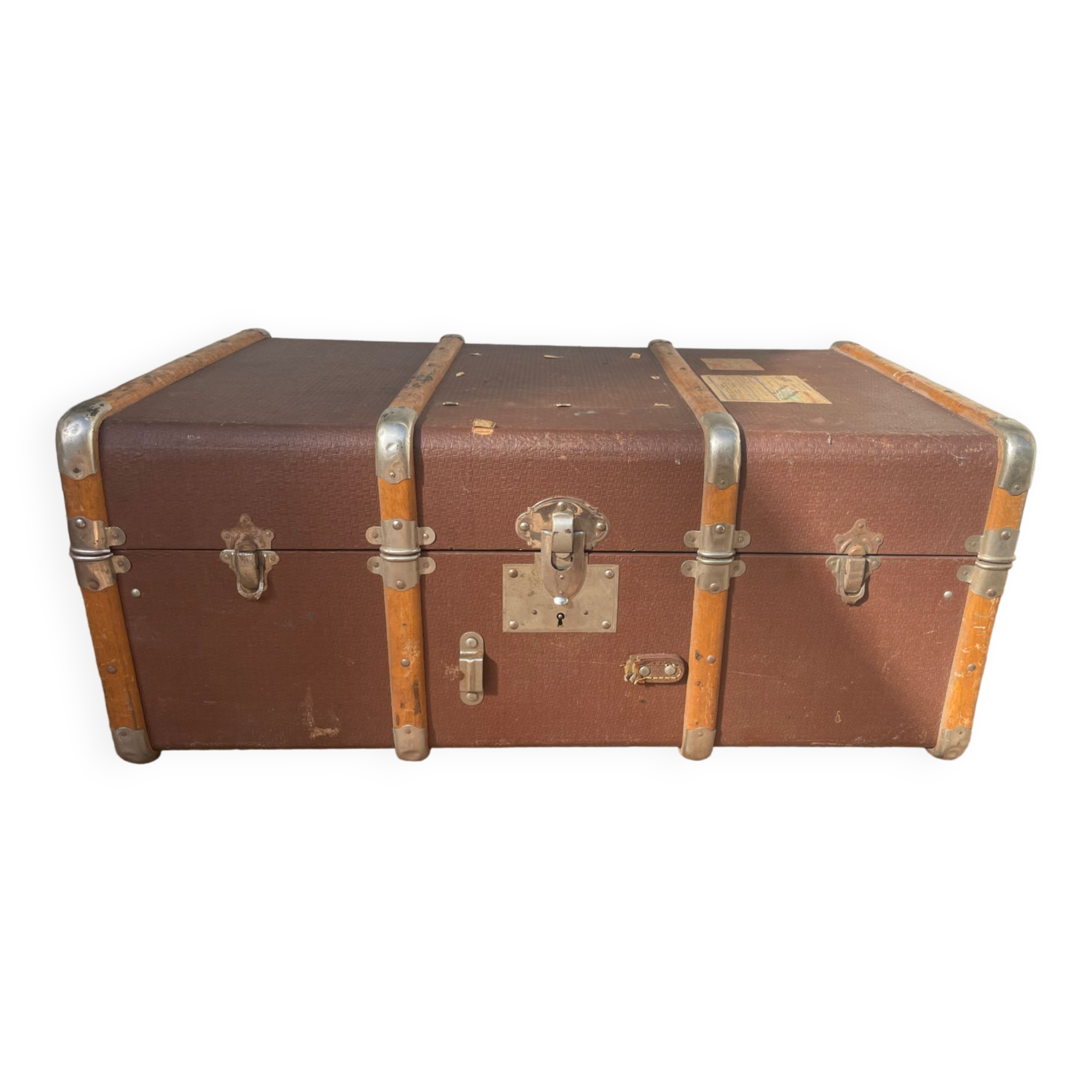 Leather Wood Trunk