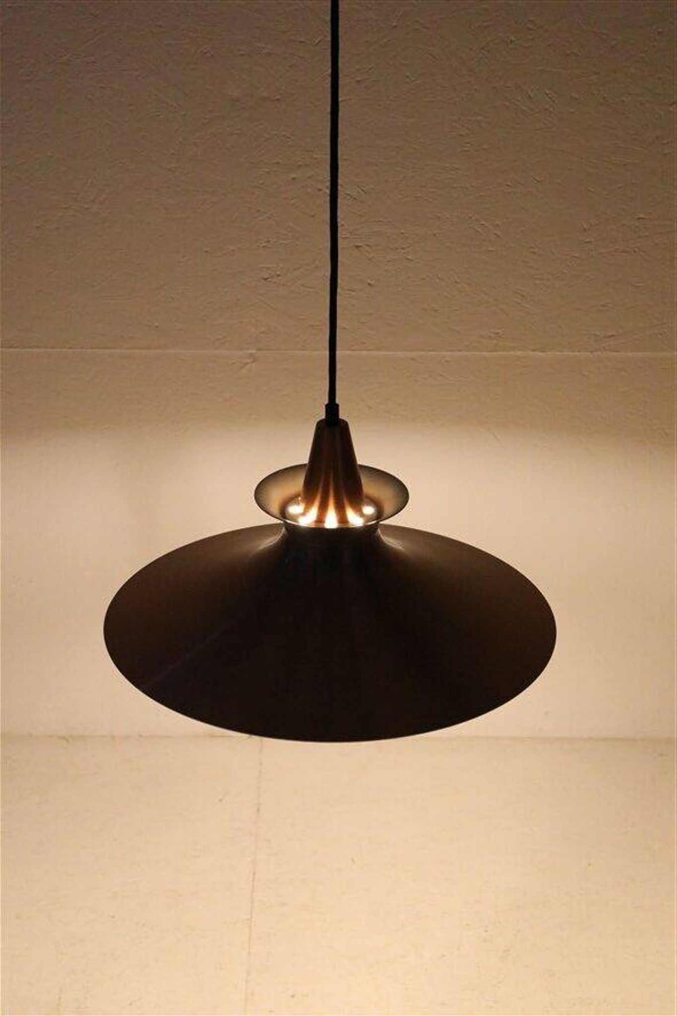 Mid-century pendant lamp / copper / aluminium / Danish modern design / 1960s / 1970s