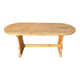Rustic Rounded Corner Pine Table