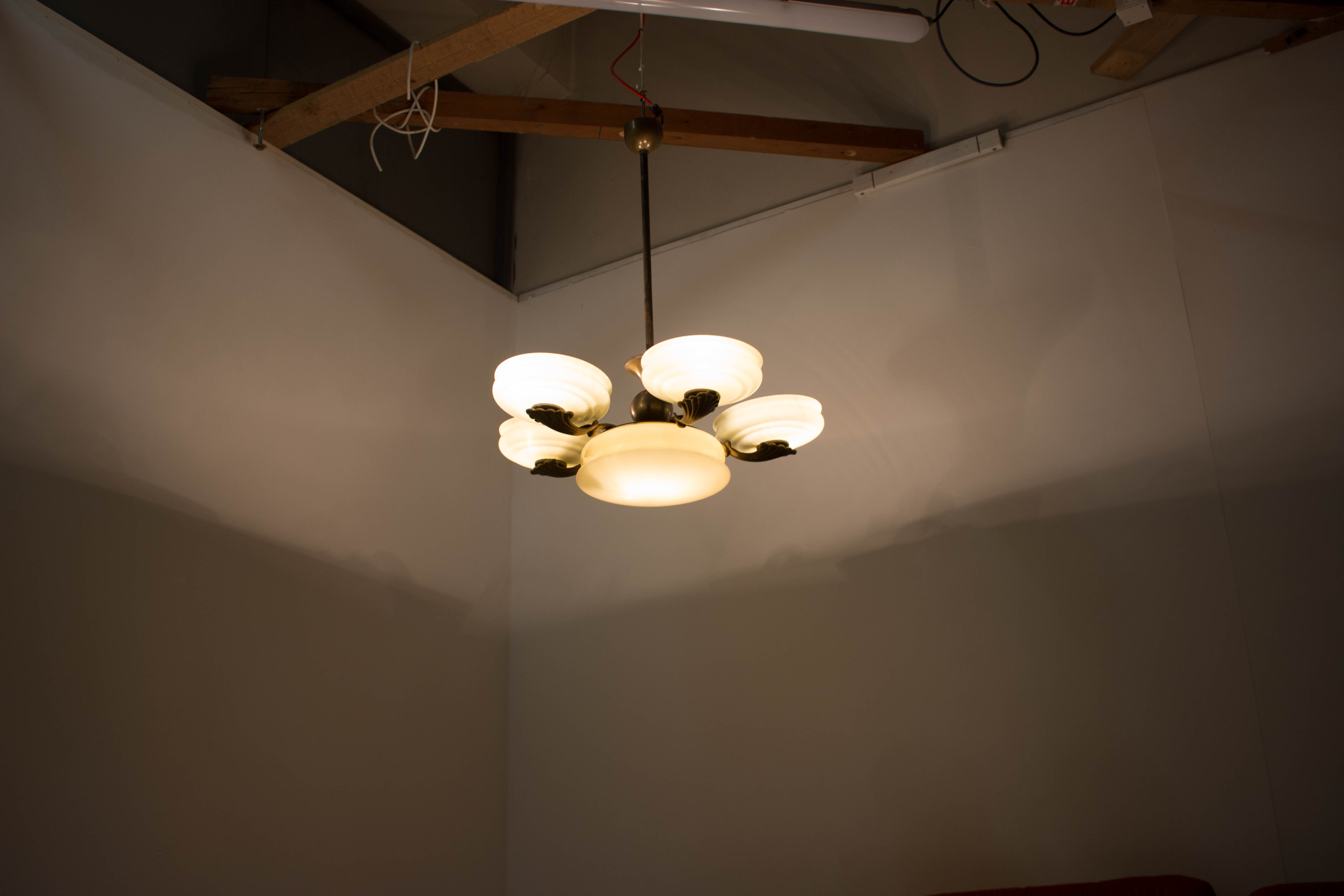 Art deco chandelier, 1930s