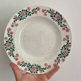 Set of 6 vintage hollow plates model Cécile de HBCM (LOT 2)