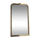 Large gilded mirror 19th century rounded corners mercury glass Louis XVI style