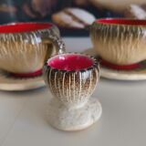 Breakfast service Bruno Dose + egg cup – Poterie du Breuil, Sar