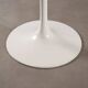 Vintage style Tulipe table in enamelled aluminium, Italian design from the 1980s.
