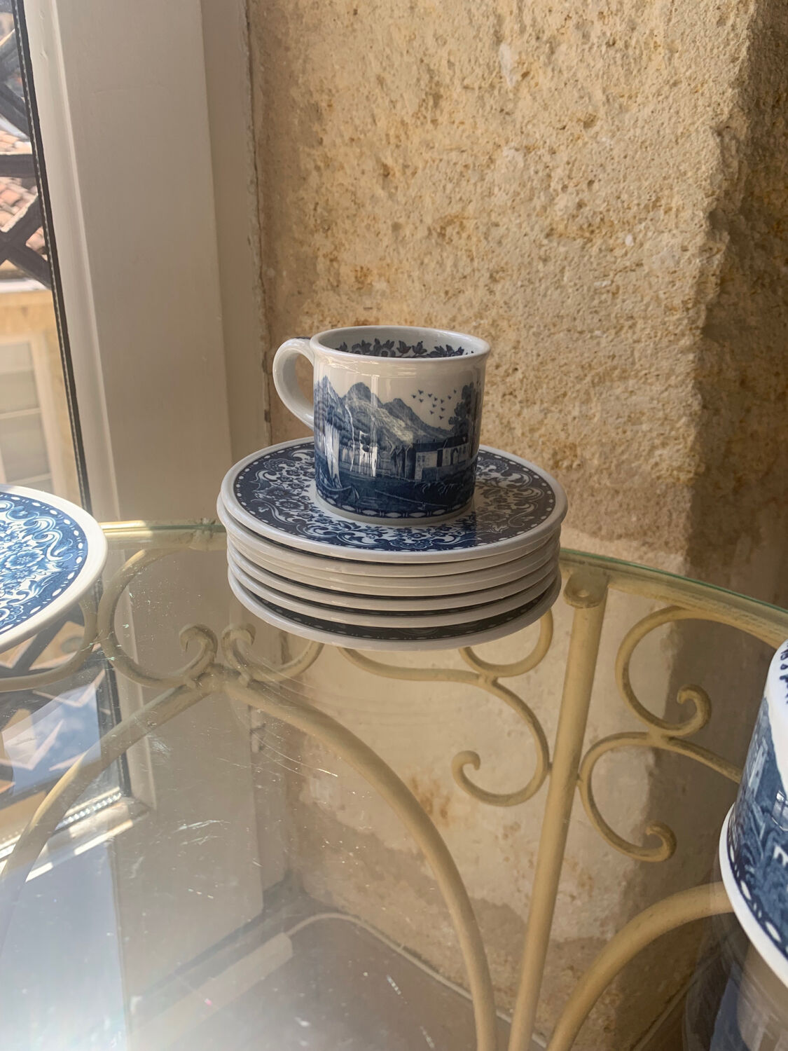 Villeroy & Boch "blue castle" breakfast service