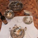 Porcelain table service the hunter