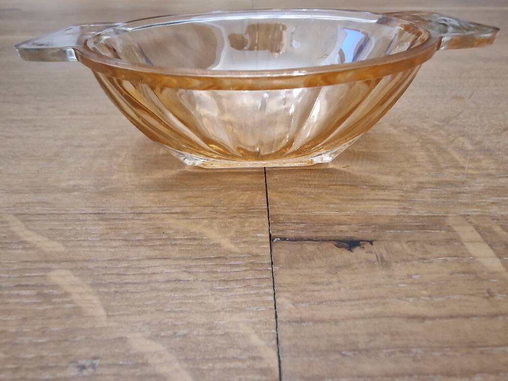 Huilor green cross glass bowls from the 1960s (sale x 5)