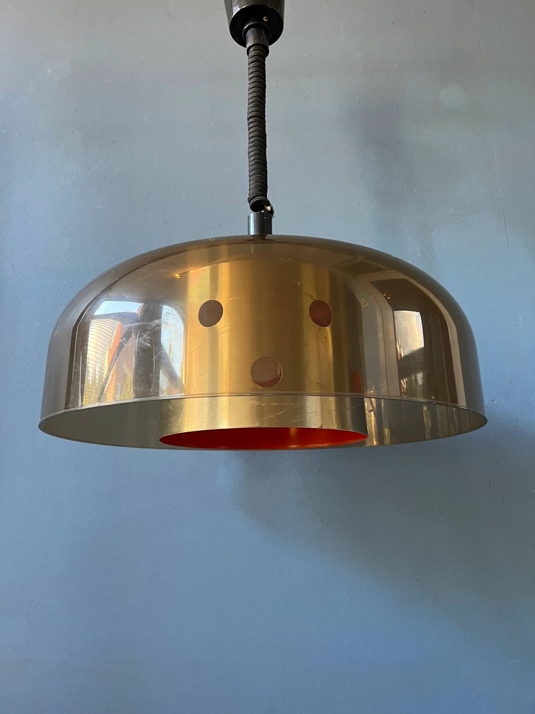 Suspension Mid-Century Herda Space Age / vintage suspended lamp from the 70s