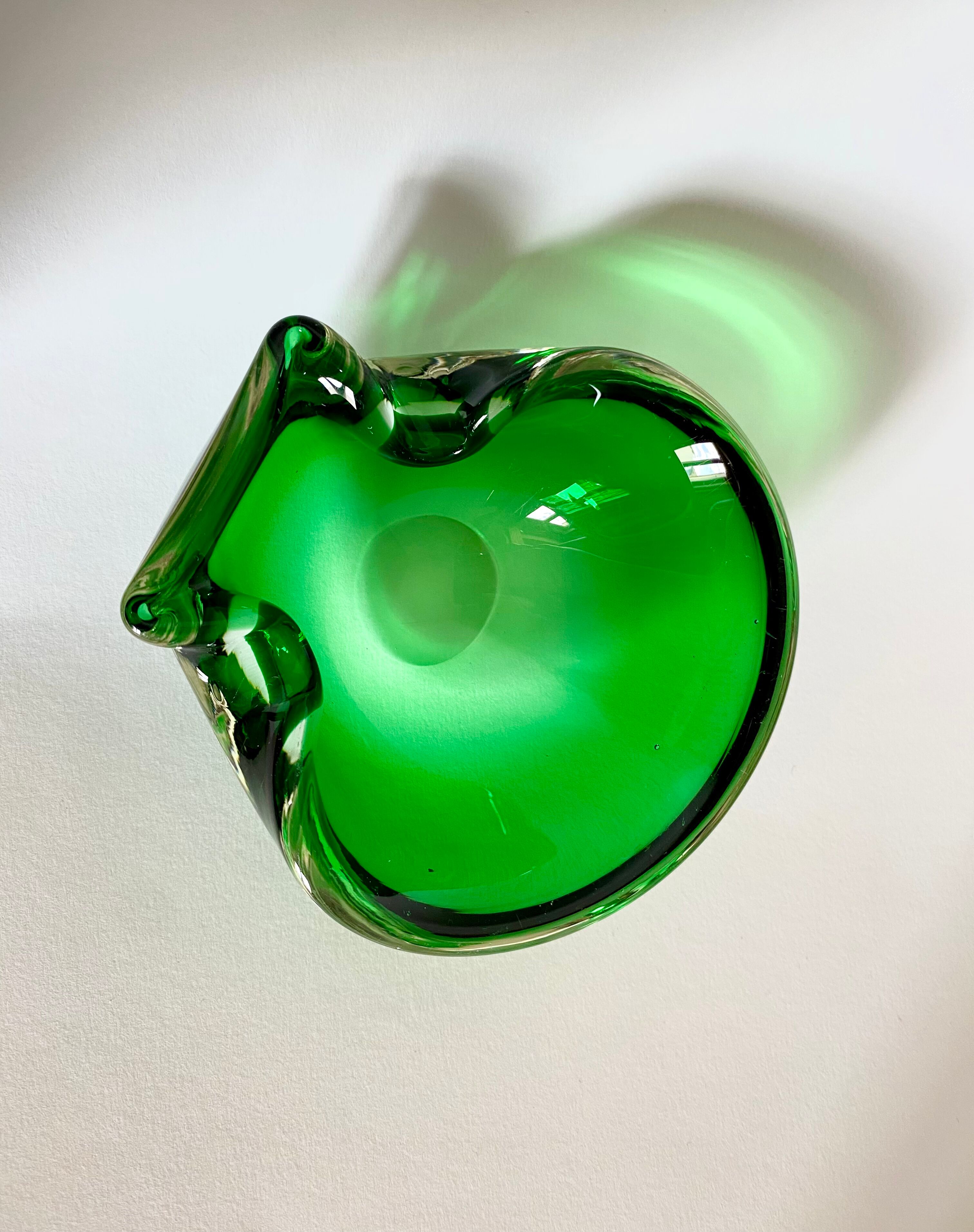 Empty 1970s Murano glass pocket