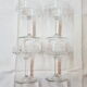 Set of 4 glasses cut Crystal