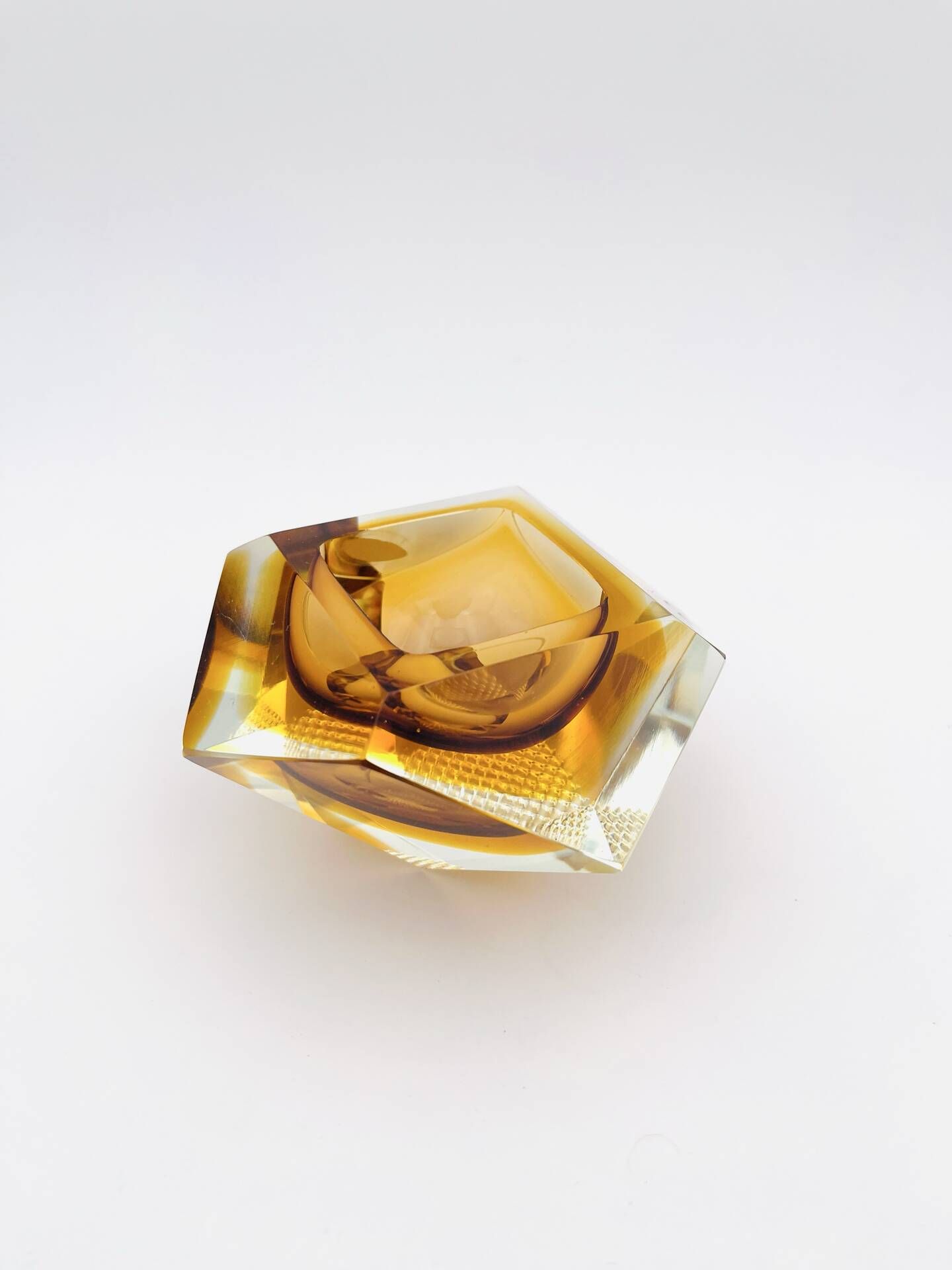 Vide-poches Murano Sommerso Ambre Mandruzzato