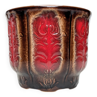 Grand cache-pot fat lava west germany vintage