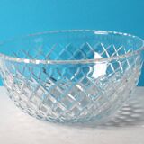 Mid-century Centerpiece, Vintage Clear Glass Fruit or Salad Bowl / Florence