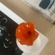 Glass soliflore vase