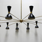 Very large chandelier Italian 24 lights Italian style years 50