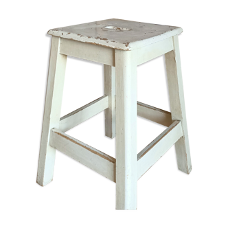 Tabouret d'atelier patine