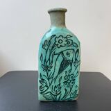 Set of 2 Turquoise Triangular Vases #1 and #2