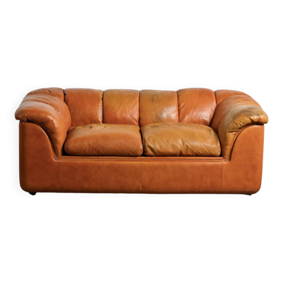 Canapé Cocker en cuir, Bresciani, Poltrona Frau, vers 1975