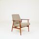 Scandinavian Lounge Chair Grey Soft Upholstery| Refurbished Vintage Ar