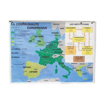 Carte scolaire MDI représentant l'Union européenne