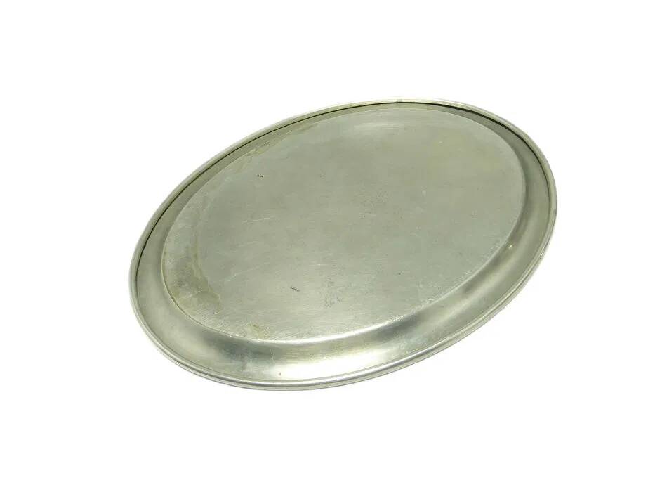 AAV Restaurant Tray, Minimalism, Silver Plated Alpaca, Poland, 1920s