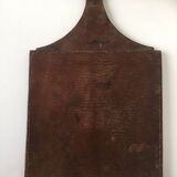 Miroir en cuir piqure sellier