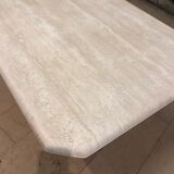 Coffee table in travertine chalk color