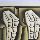 Original lithograph by Jacques POLI, Solar oven, 1978