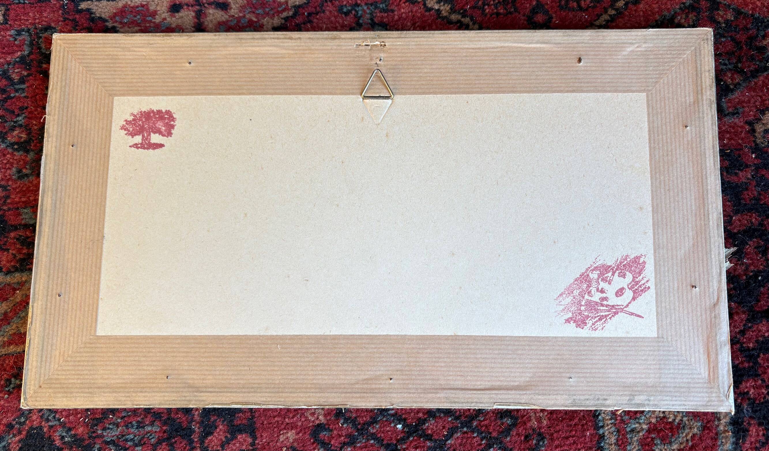 Watercolor signed Janick Laguitton – numbered 10/95 – Seascape