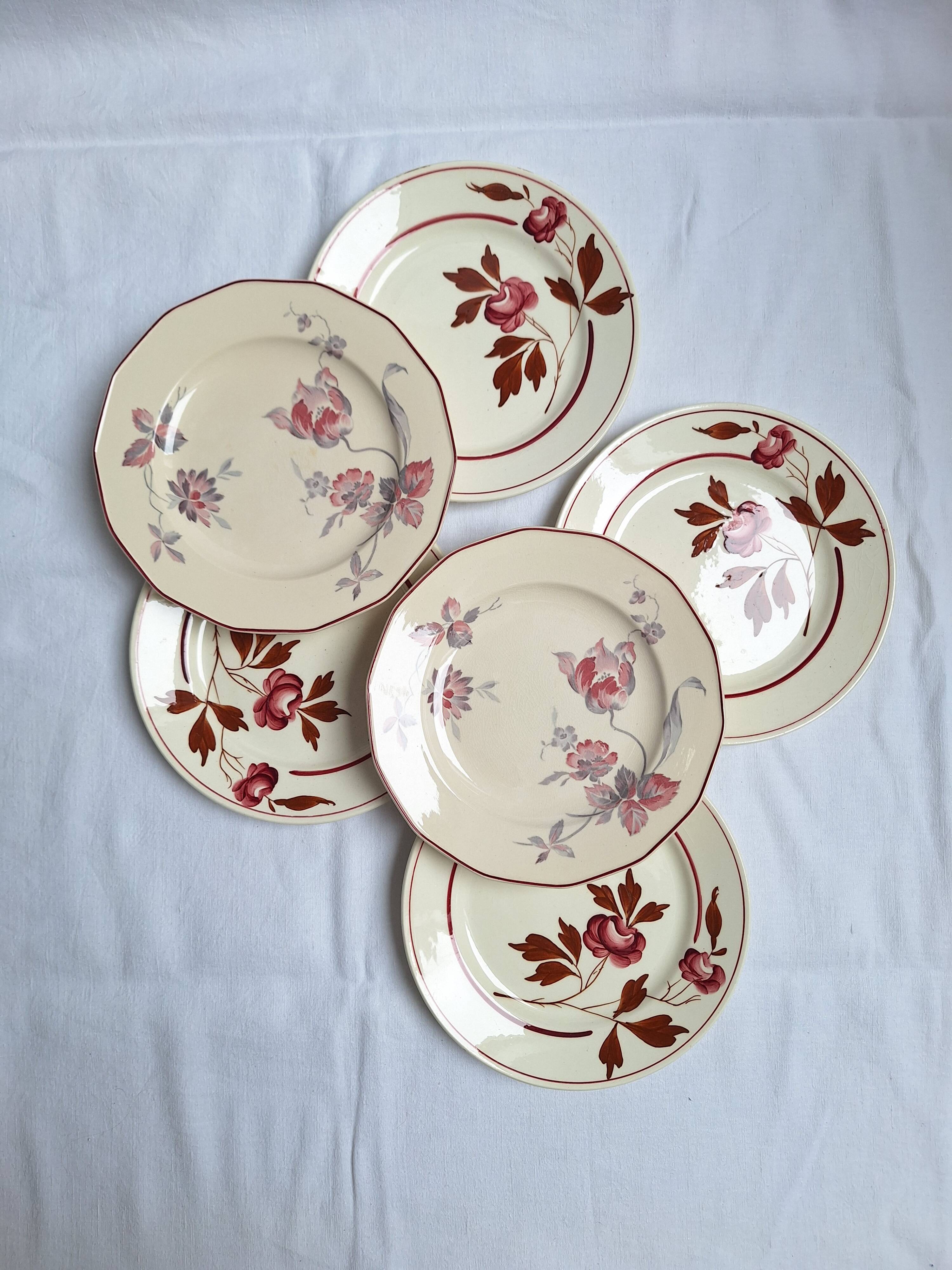 Vintage dessert plates