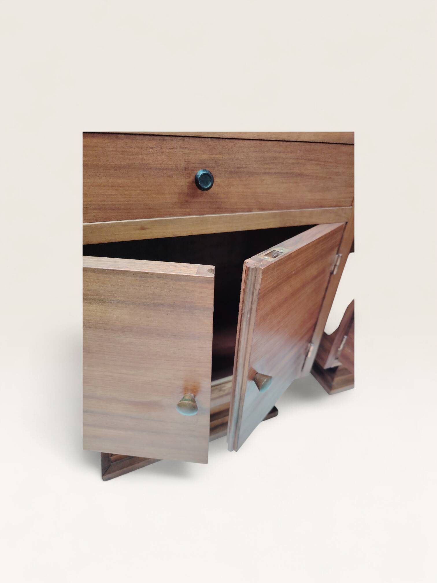 Art Deco bedside tables with steps - 1930s