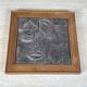 Modernist Ceramic Table with Cubist Decoration, 1970s.