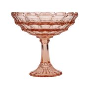 Art Deco Pink Rosaline Pressed Glass Fruit Bowl – Scailmont
