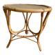 Round rattan coffee table