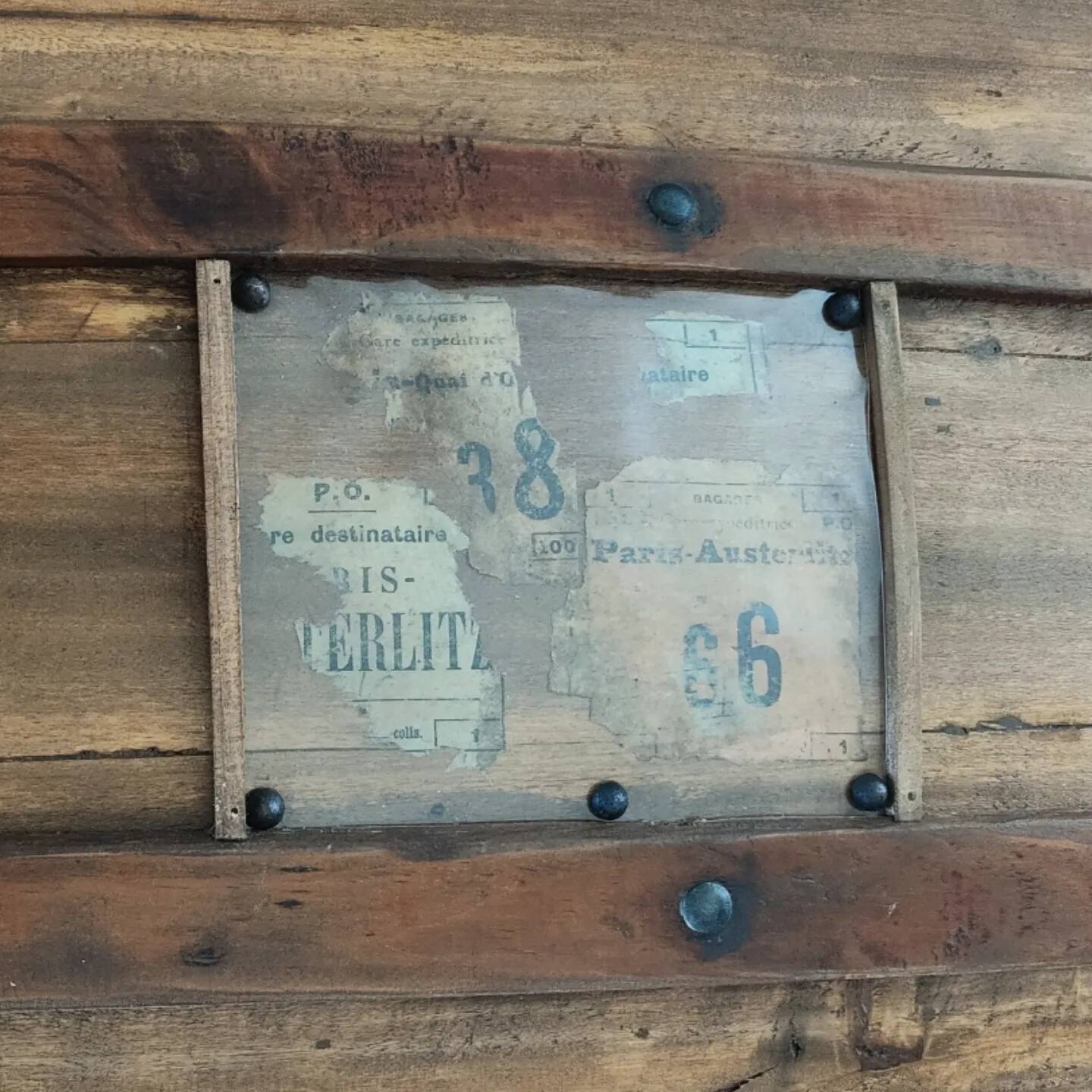 Old domed travel trunk