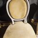 Set of two modern Louis XVI style medallion chairs