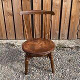 Chaise édouardiennes windsor en noyer entièrement estampillée, style ibex penny suédois